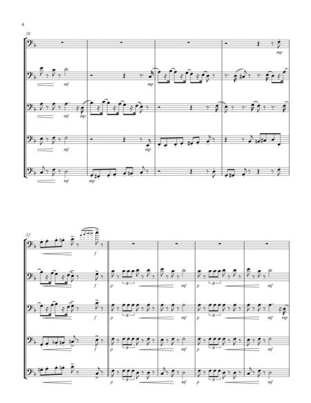 March (from "The Nutcracker Suite") (F) (Violoncello Quintet)