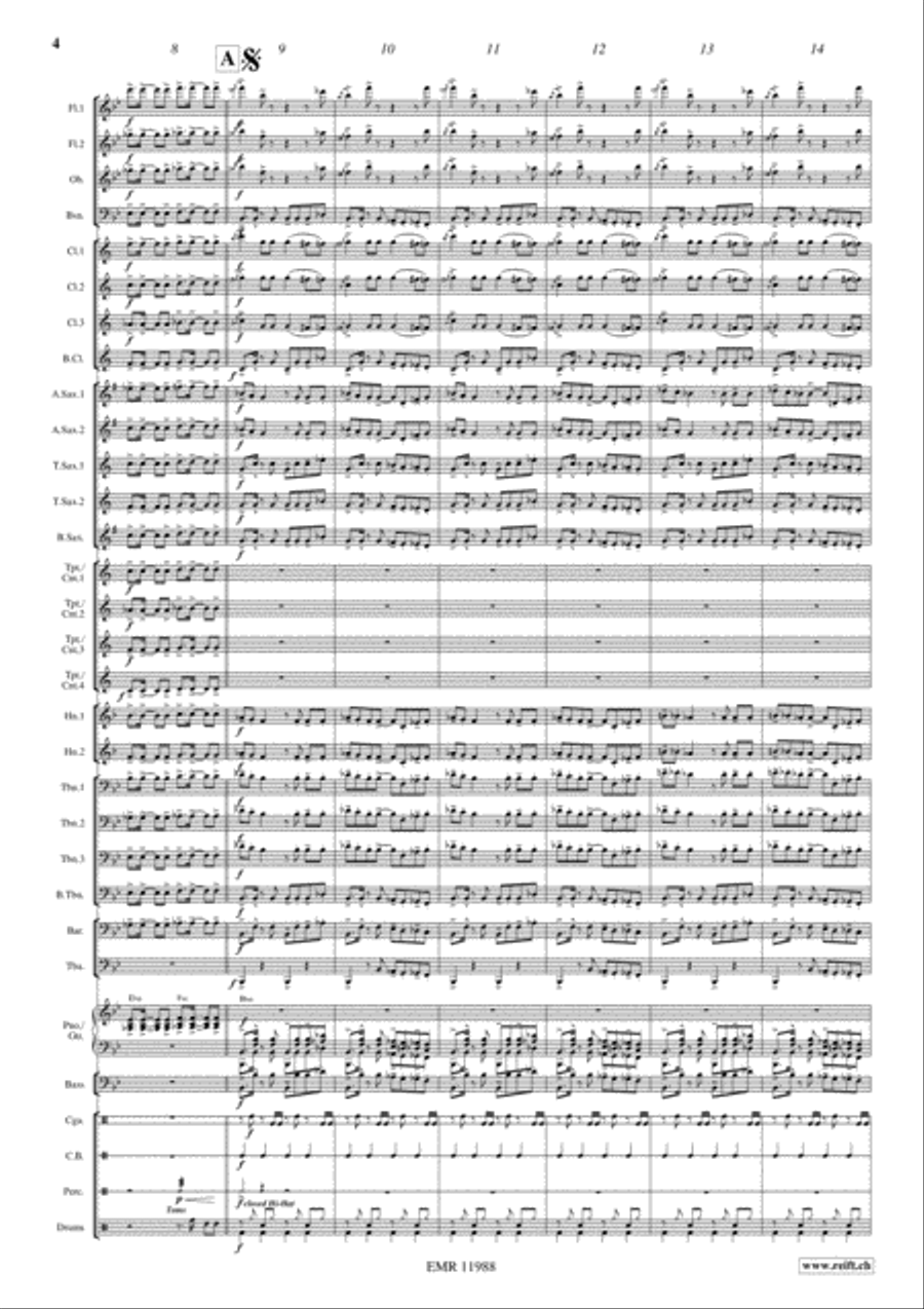 Gangnam Style Concert Band scores gallery preview page 5