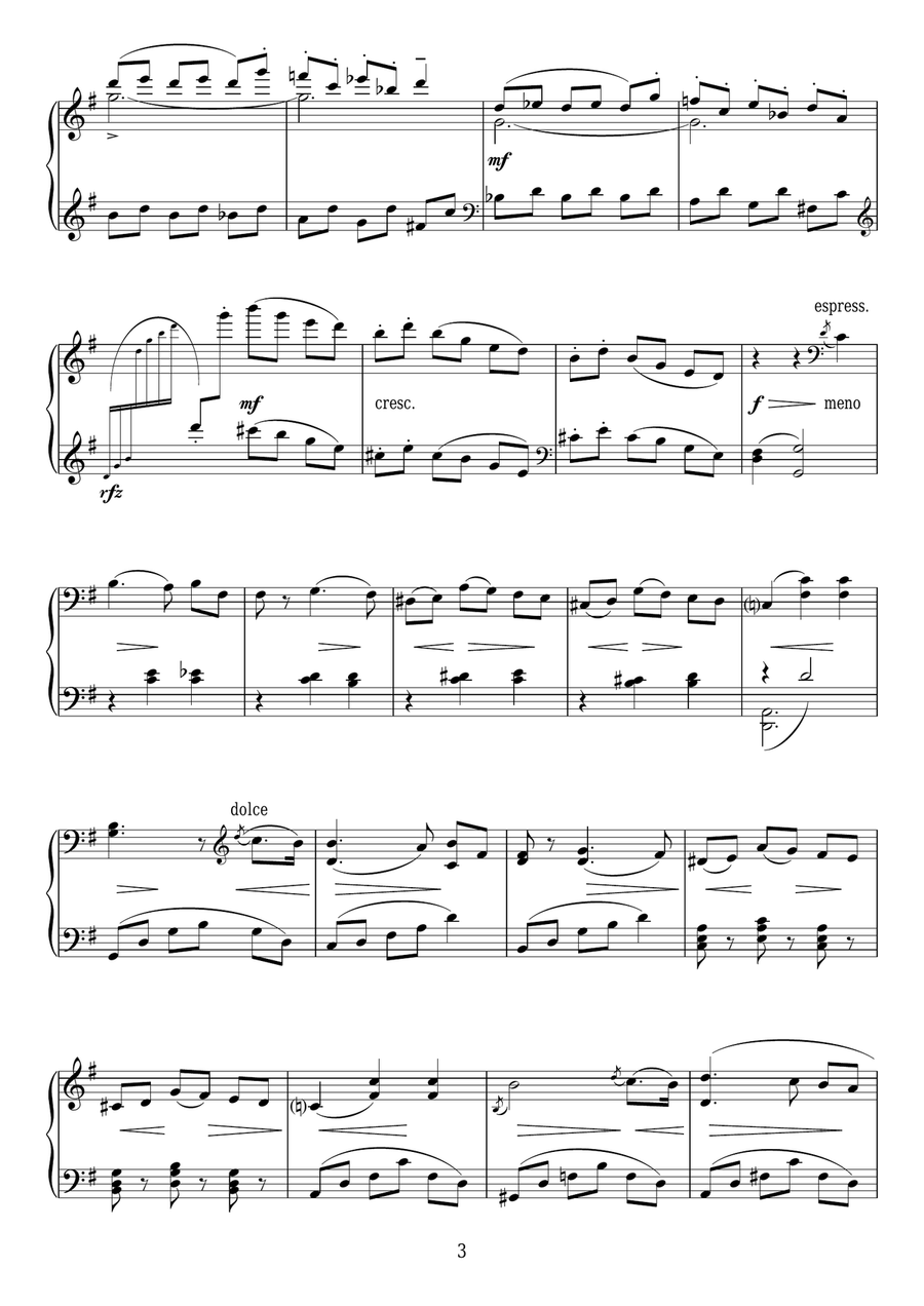 The Fiddler (From 5 Characteristic Impressions, Op.103) Piano Solo scores gallery preview page 3