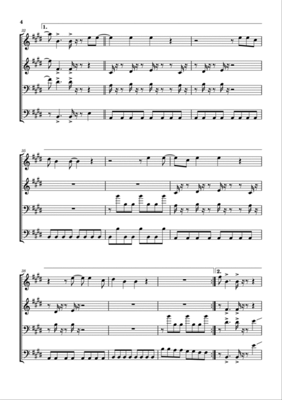 Talk To Ya Later Brass Ensemble scores gallery preview page 5