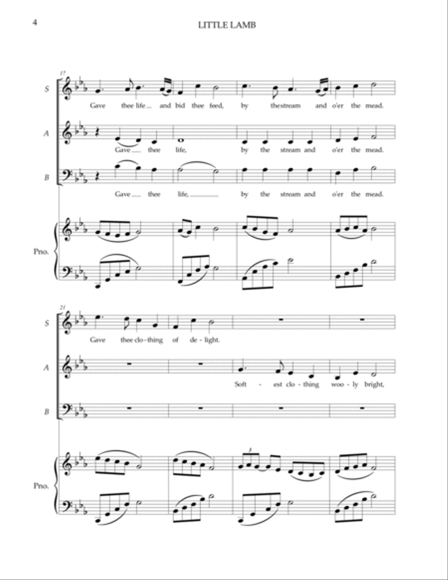 Little Lamb Small Ensemble scores gallery preview page 4