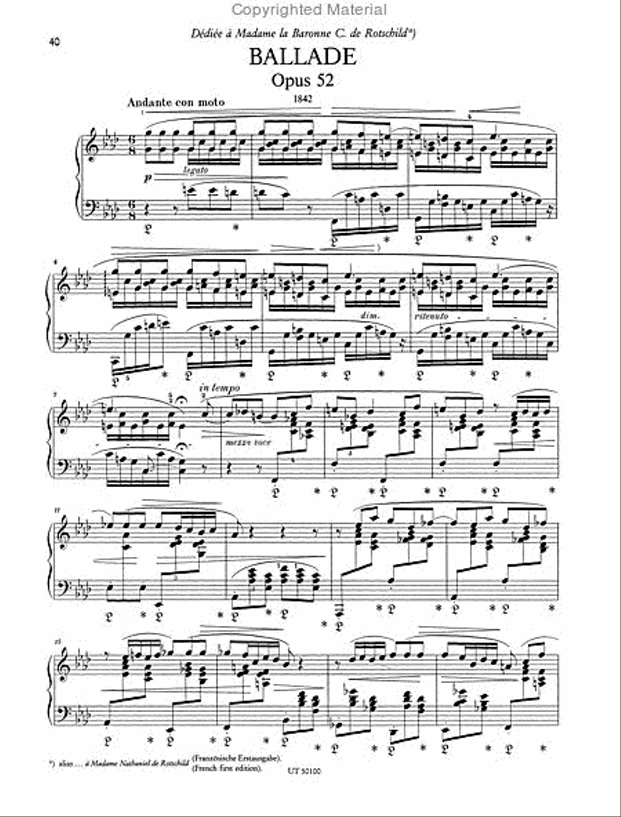 Ballades Chamber Music scores gallery preview page 6