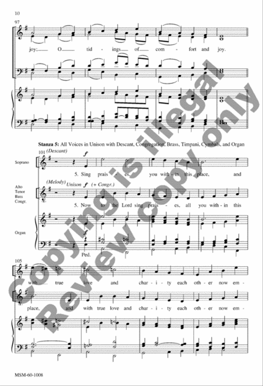God Rest You Merry, Gentlemen 4-Part scores gallery preview page 10