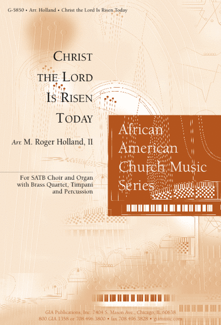 Christ the Lord Is Risen Today - Full Score and Parts