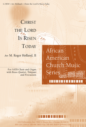 Book cover for Christ the Lord Is Risen Today - Full Score and Parts
