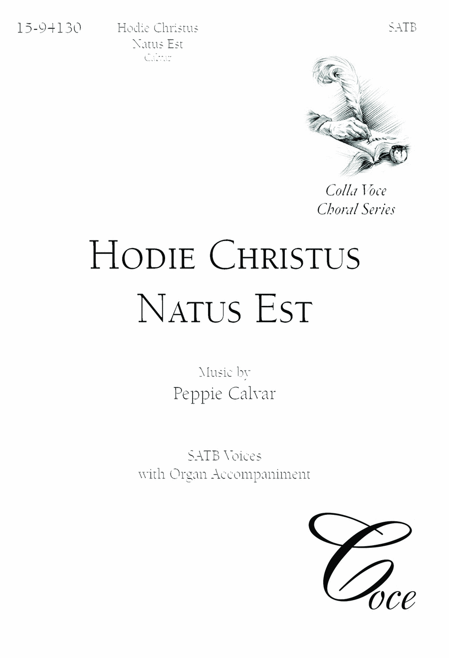 Hodie Christus Natus Est Hodie Christus Natus Est 4-Part scores gallery preview page 1