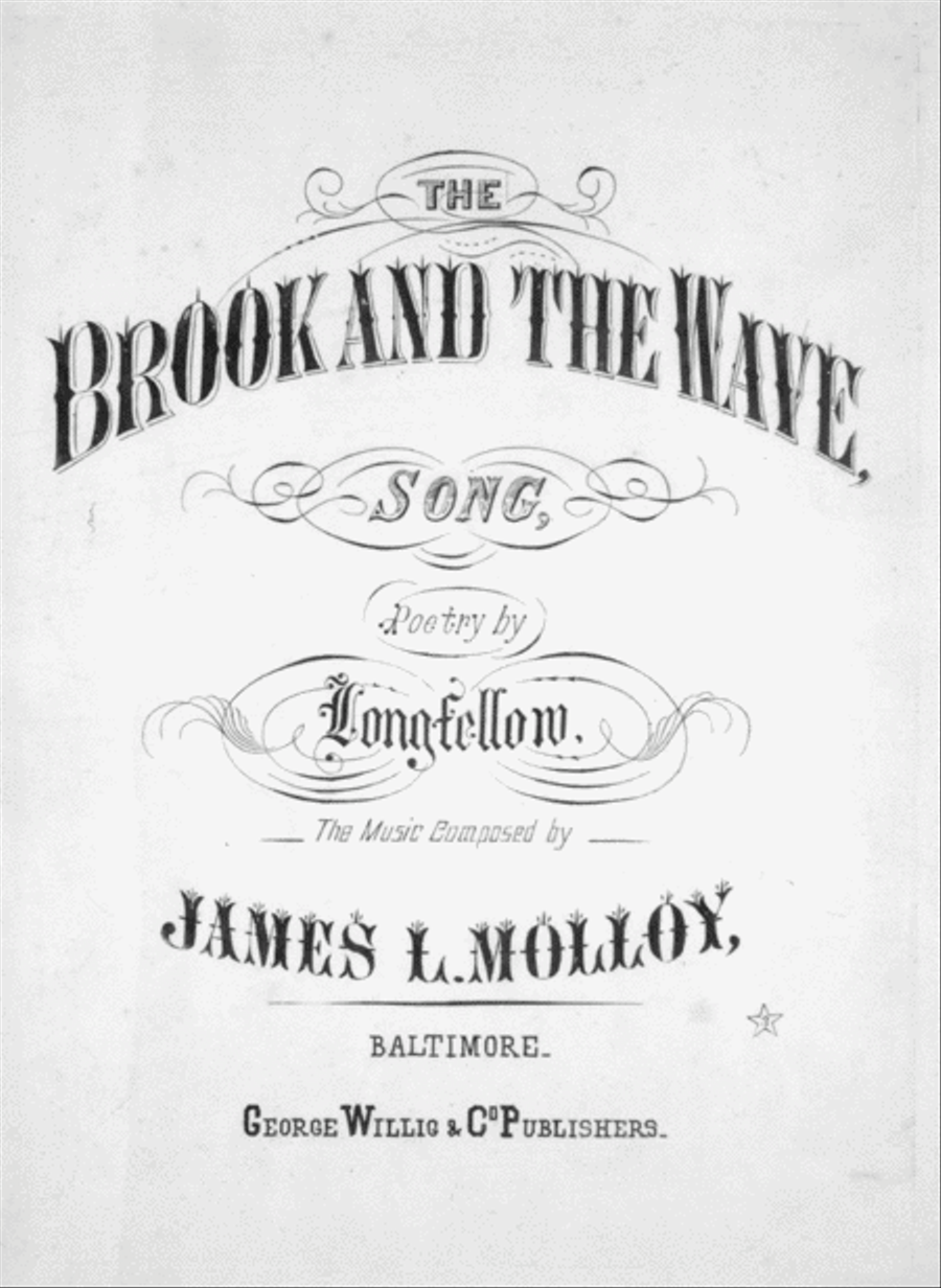 The Brook and the Wave. Song Voice scores gallery preview page 1