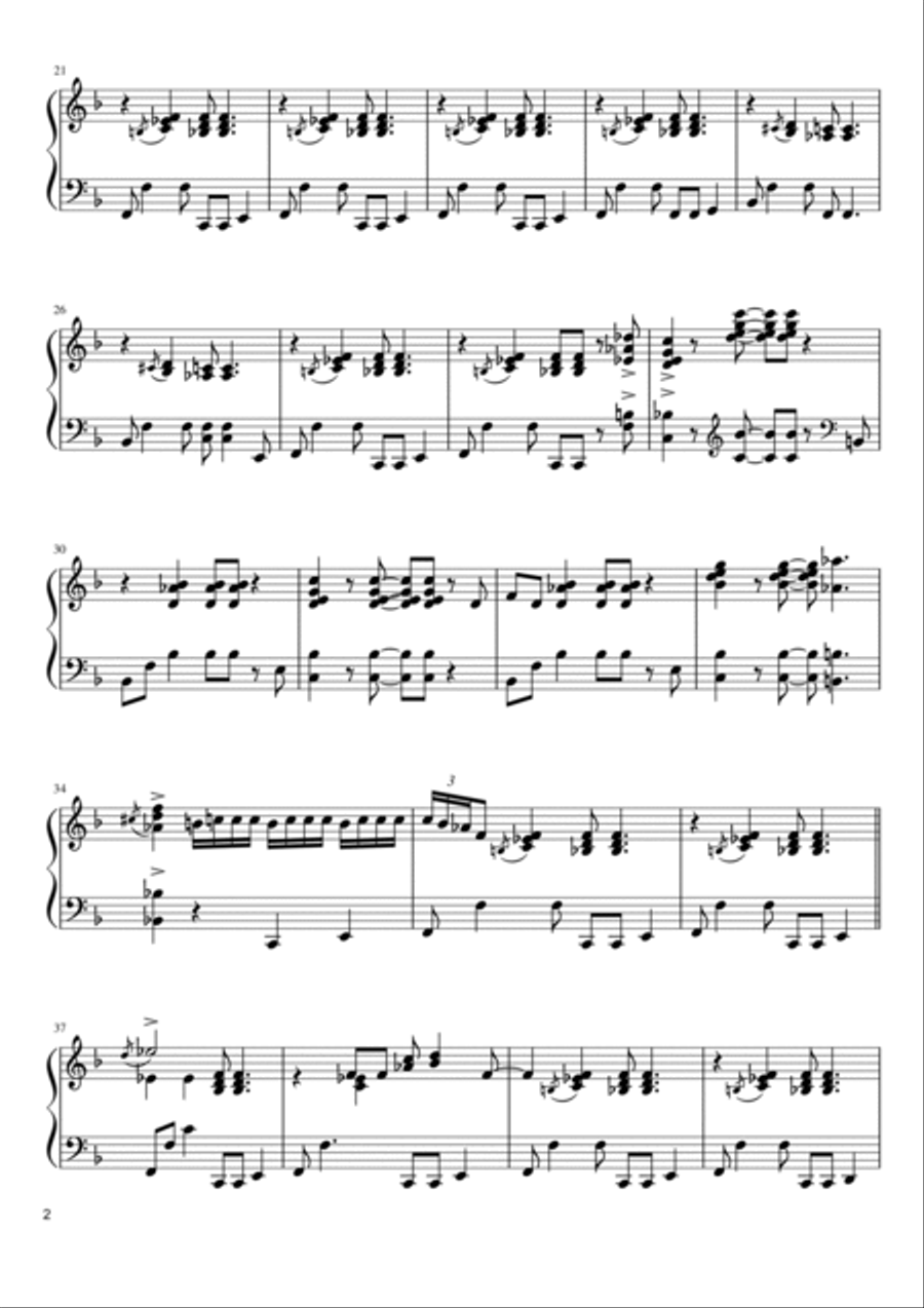 Watermelon Man Piano Solo scores gallery preview page 2
