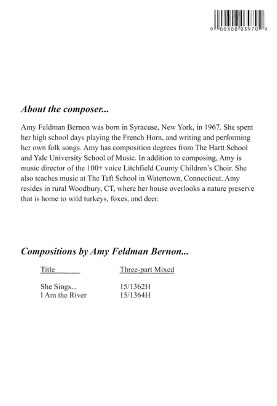 She Sings... 3-Part scores gallery preview page 8