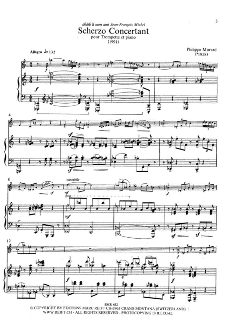 Scherzo Concertant Trumpet Solo scores gallery preview page 4