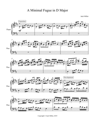 A Minimal Fugue in D Major