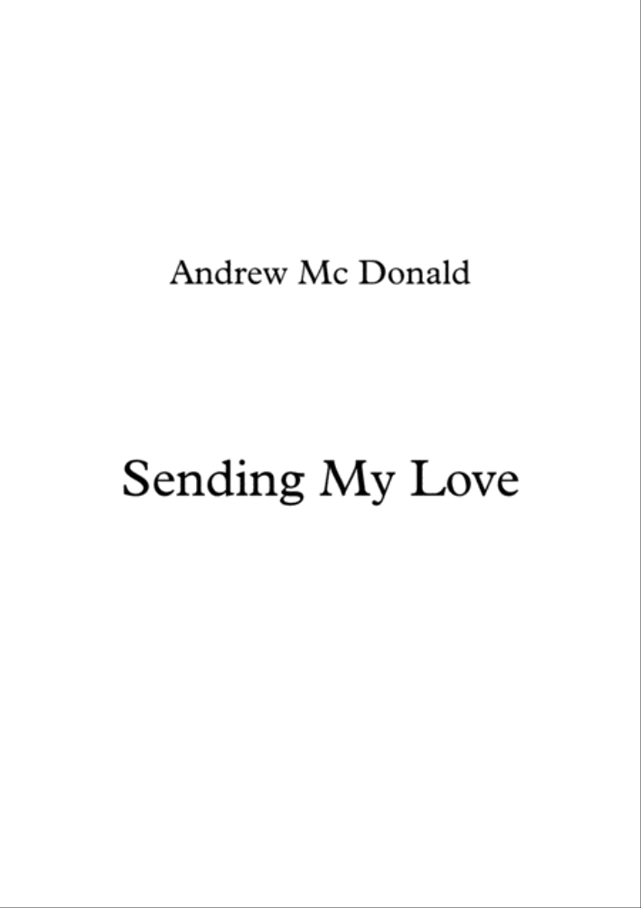 Sending My Love Sending My Love Voice scores gallery preview page 1