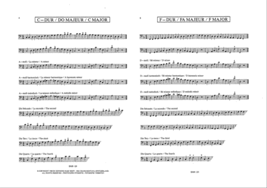 Die Tonleitern / Les Gammes / The Scales Vol. 1 Trombone scores gallery preview page 3