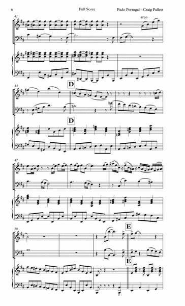 Fado Portugal - For Piano Trio - Score & Parts image number null