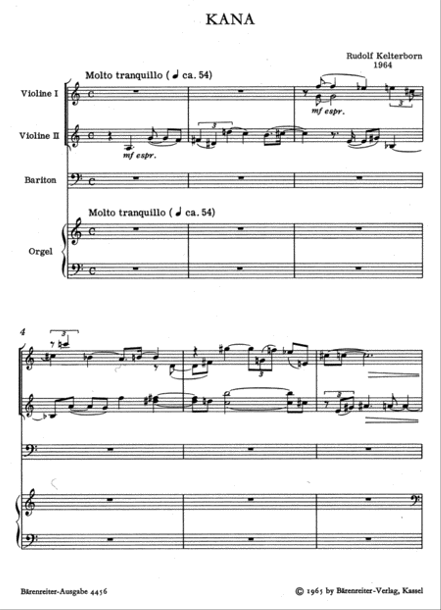 Kana - Auferstehung (1964) Baritone Voice scores gallery preview page 2
