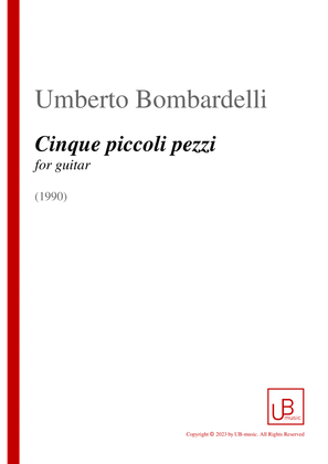 CINQUE PICCOLI PEZZI for guitar