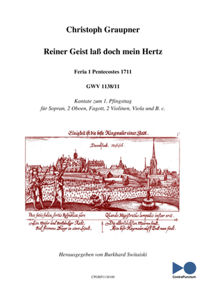 Graupner Christoph Cantata Reiner Geist laß doch mein Hertz GWV 1138/11
