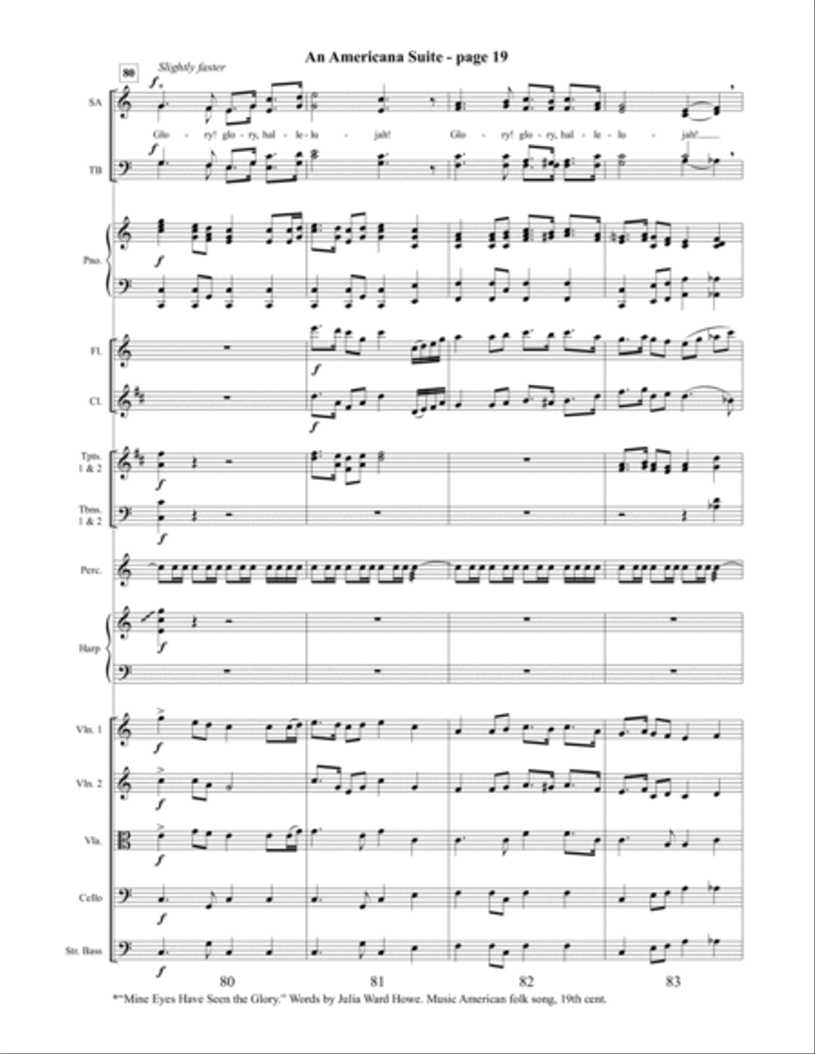 An Americana Suite 4-Part scores gallery preview page 20