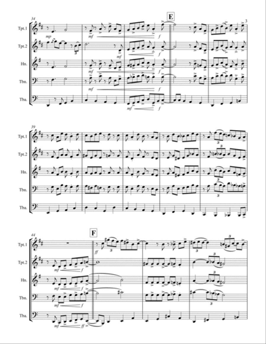 I Can't Get Started Brass Ensemble scores gallery preview page 4