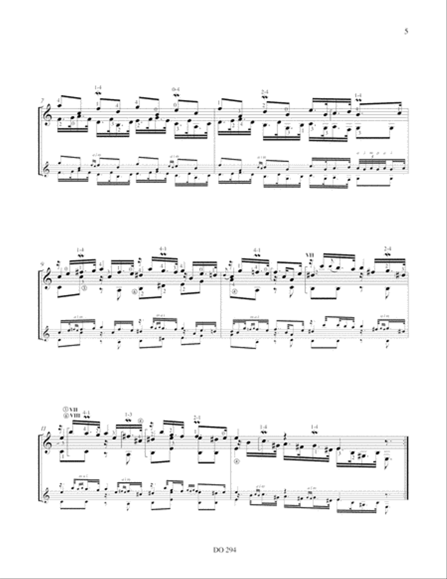 Suite I Classical Guitar scores gallery preview page 5