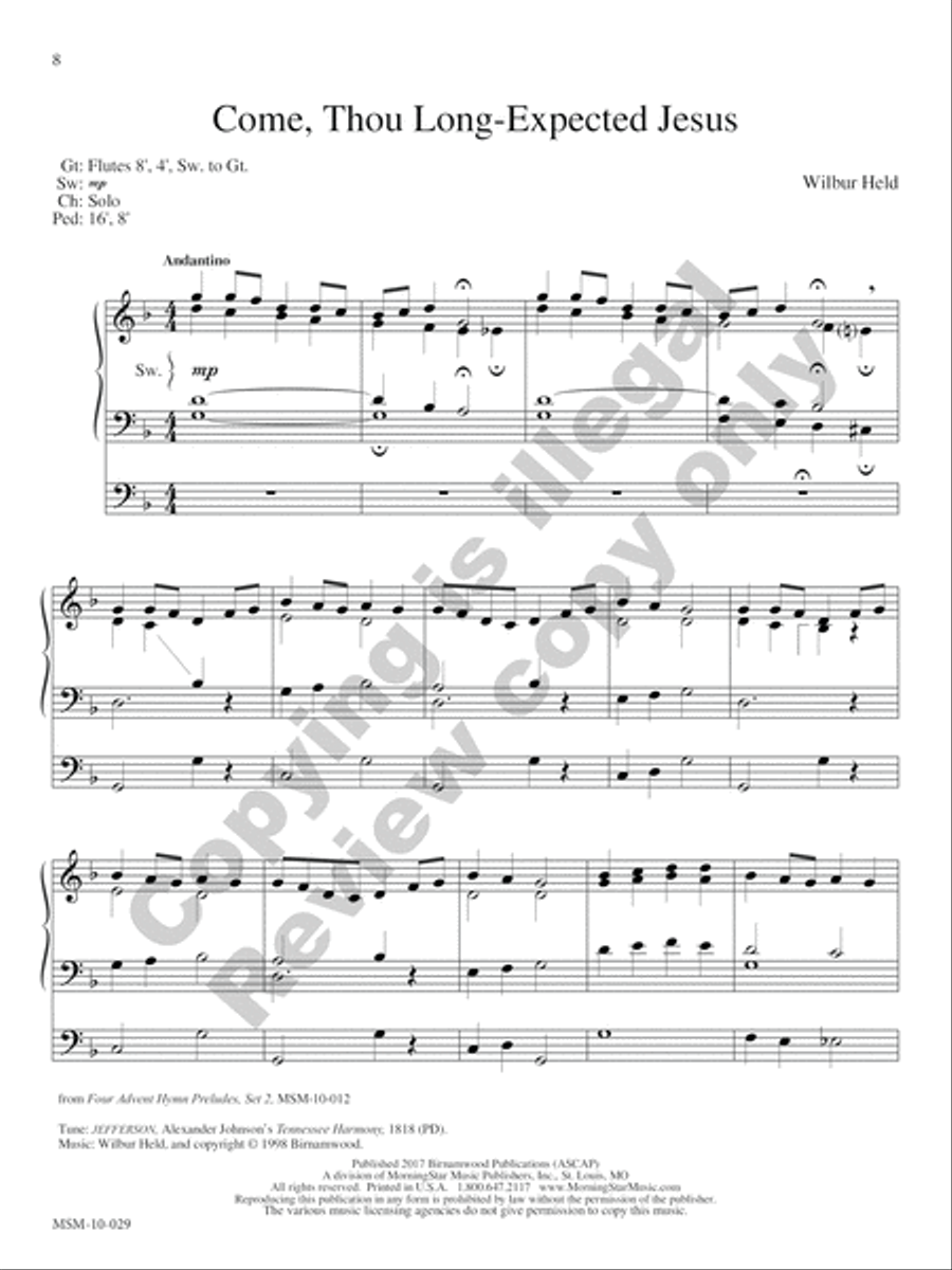 Hark! The Glad Sound Hark! The Glad Sound Organ scores gallery preview page 21