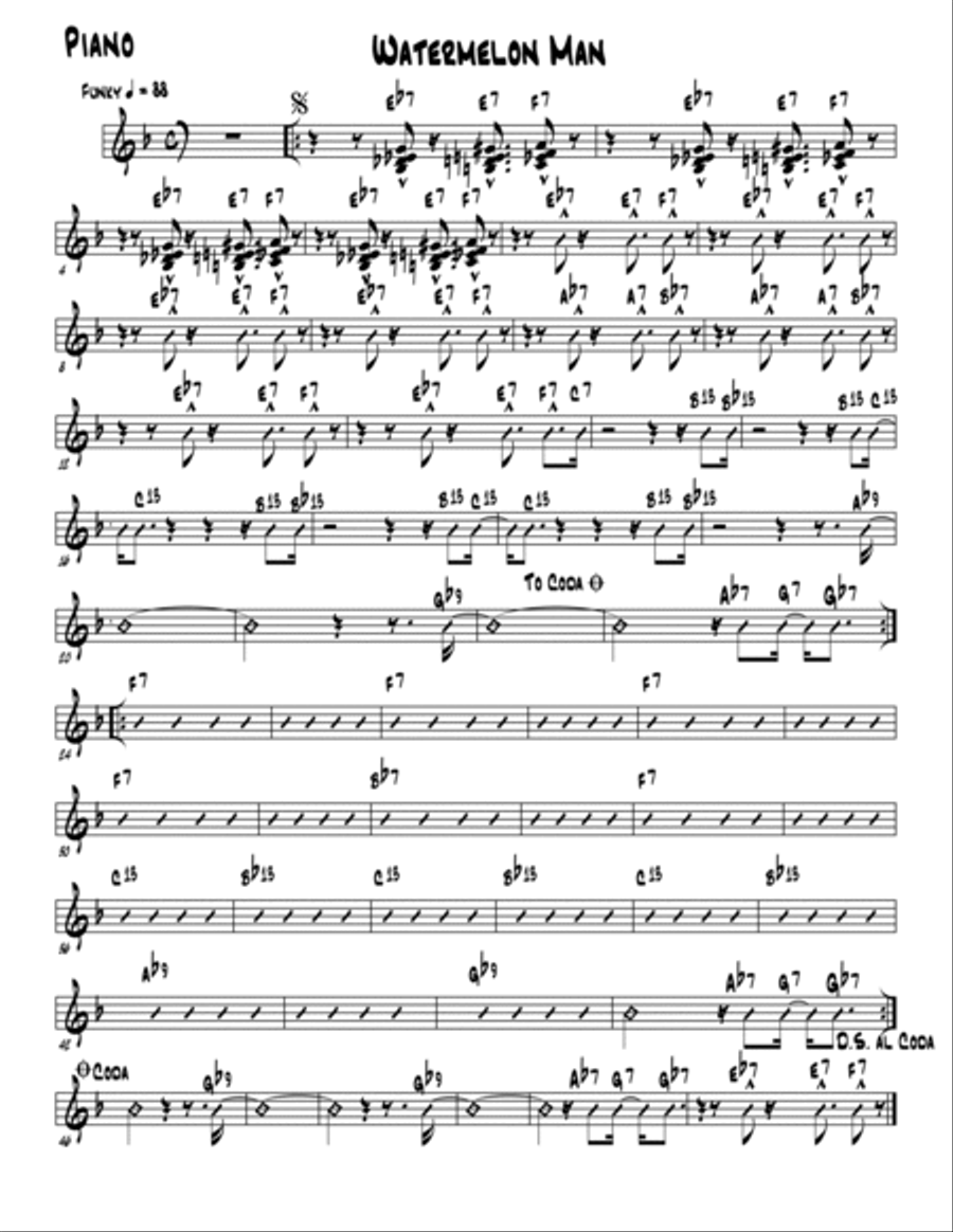 Watermelon Man Jazz Ensemble scores gallery preview page 5