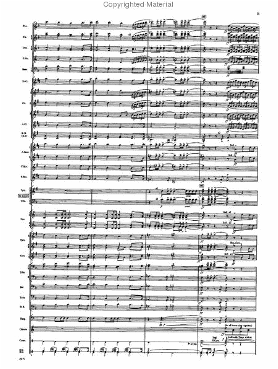 Fourth Suite for Band Concert Band scores gallery preview page 19