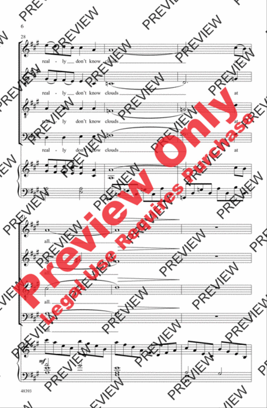 Both Sides Now 4-Part scores gallery preview page 6