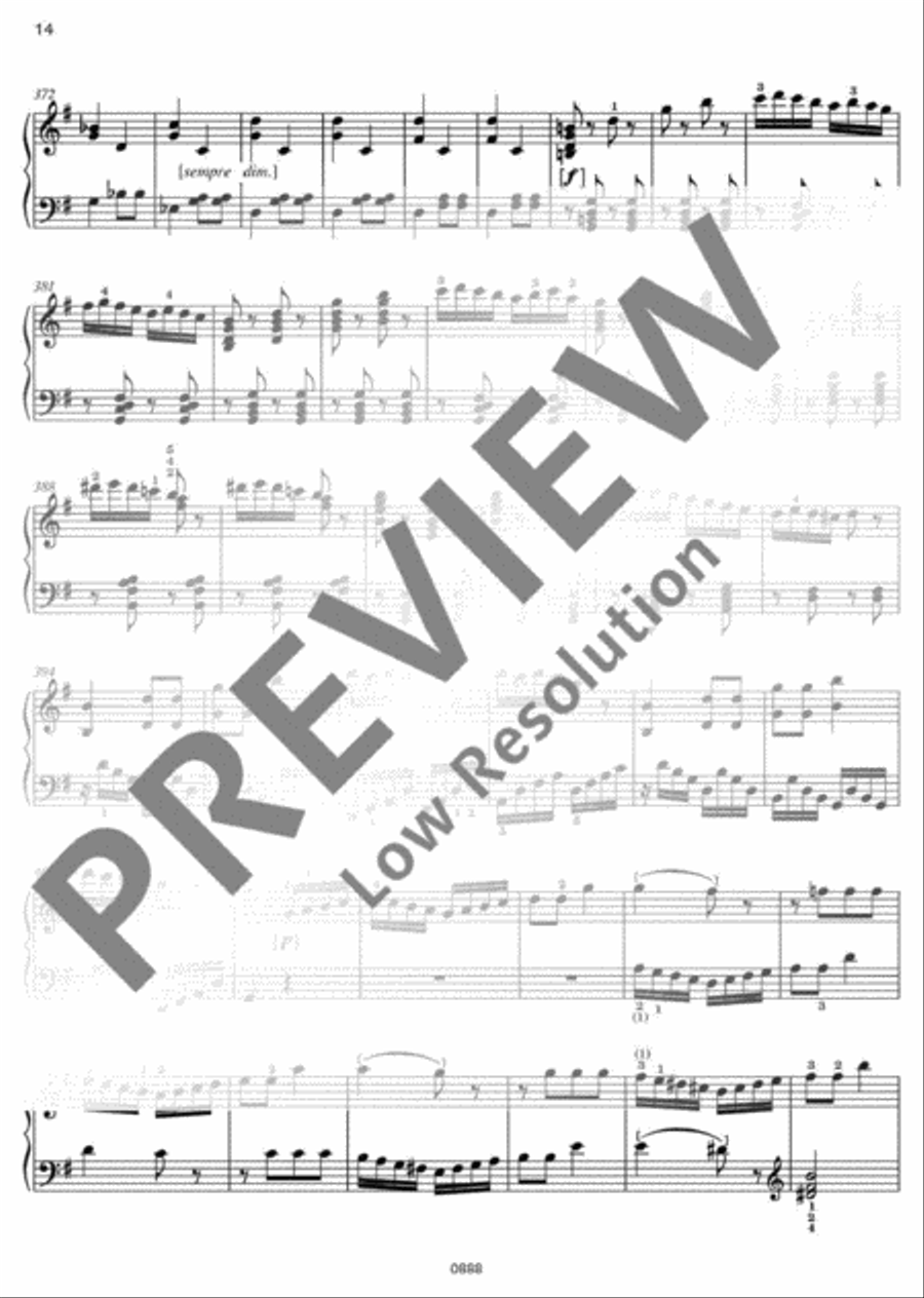 Alla ingharese quasi un Capriccio Piano Solo scores gallery preview page 15