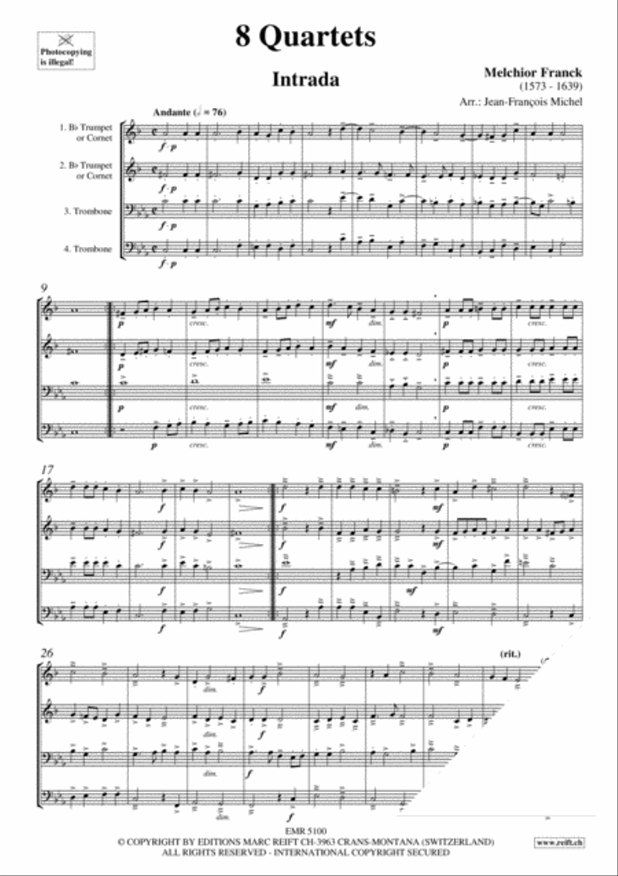 8 Quartets 8 Quartets Brass Ensemble scores gallery preview page 3