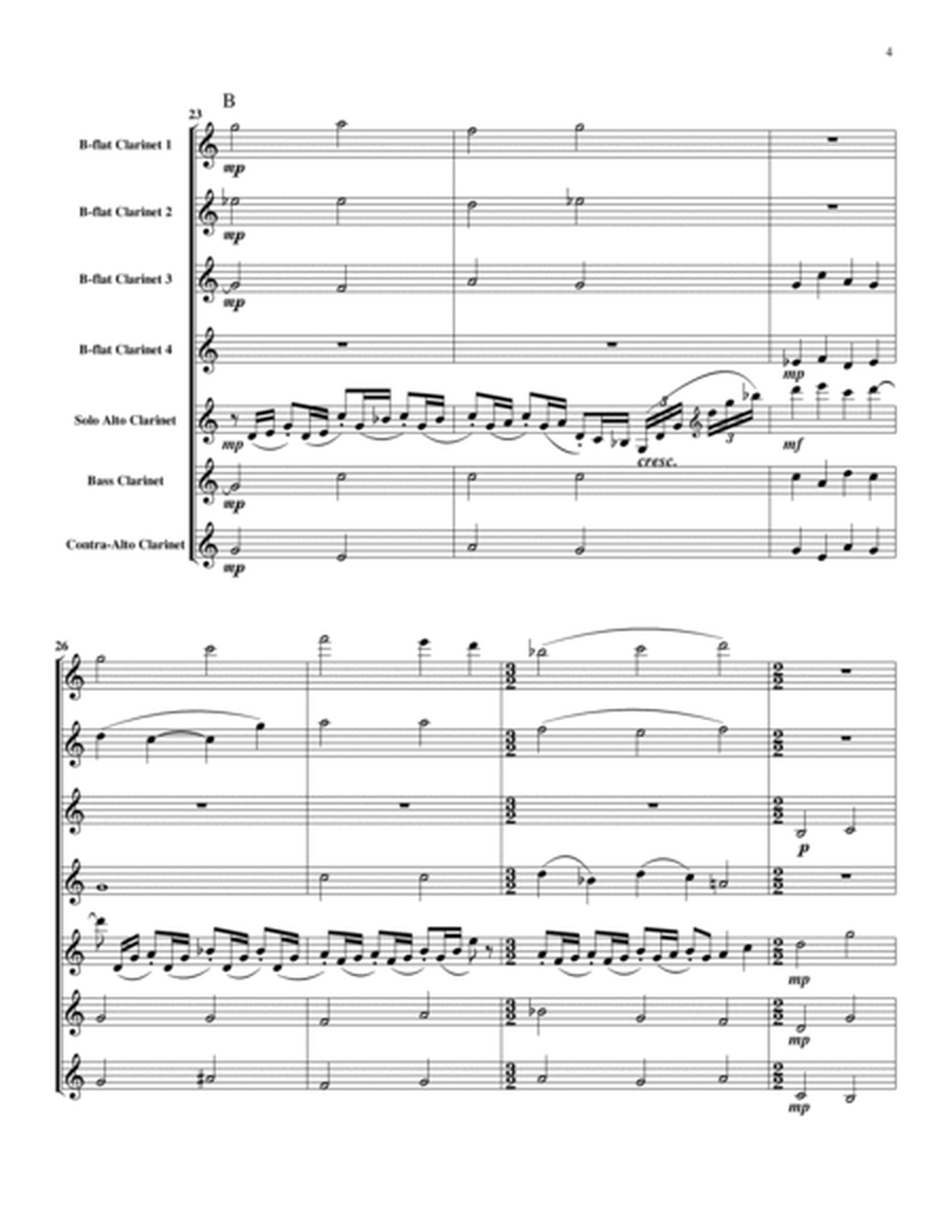 Little Concerto for Alto Clarinet and Clarinet Choir (Score)
