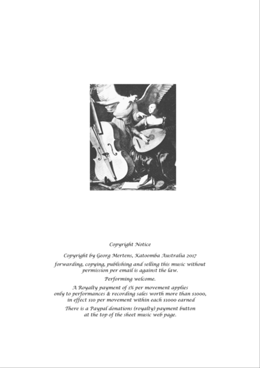 The 3 Cello Pieces from the Royal Wedding arr. for Cello & Guitar String Duet scores gallery preview page 2