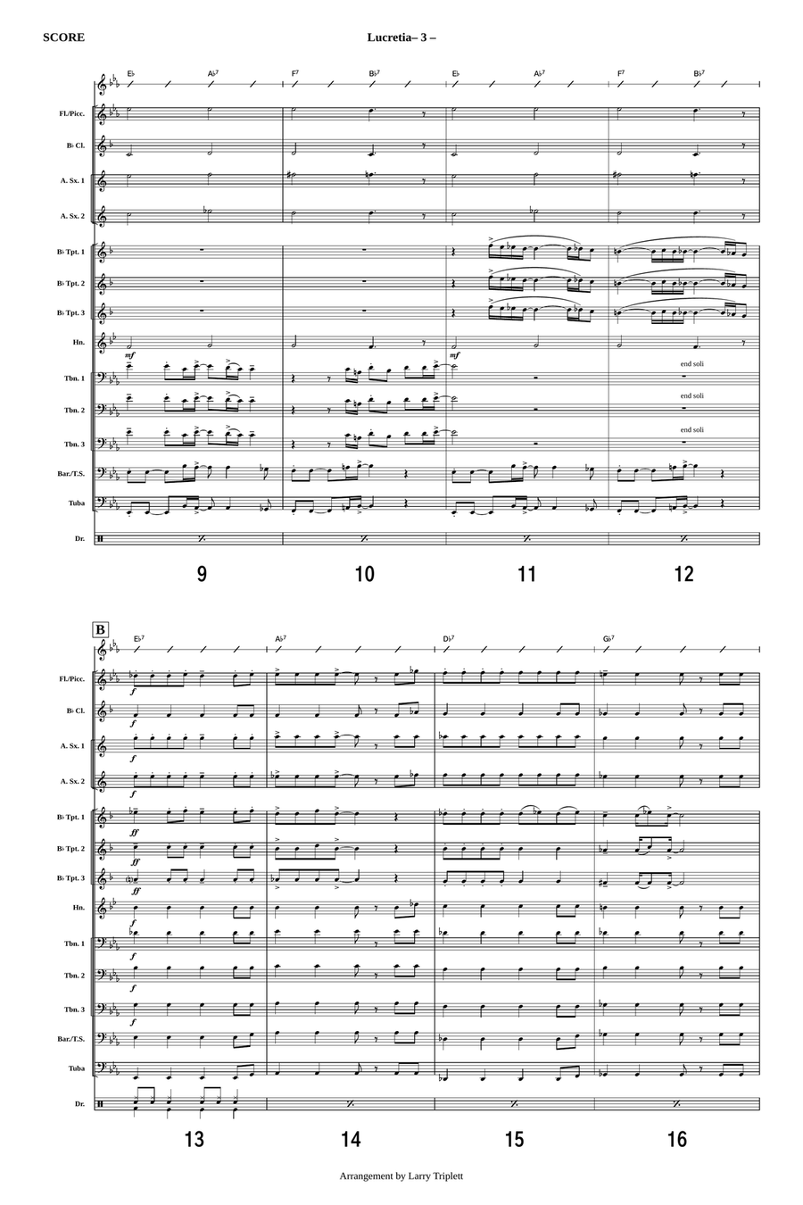 Lucretia Mac Evil Marching Band scores gallery preview page 2