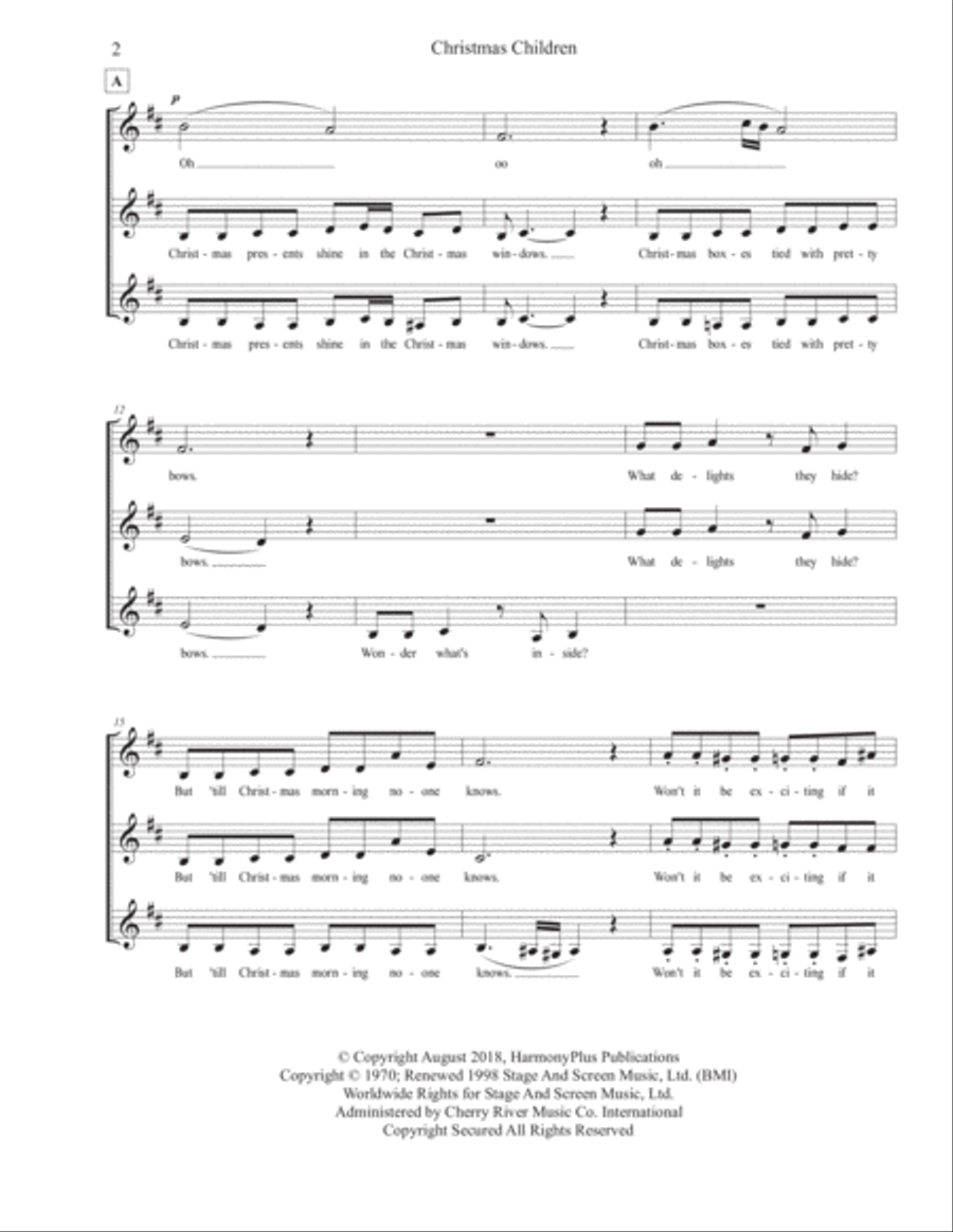 Christmas Children 3-Part scores gallery preview page 3
