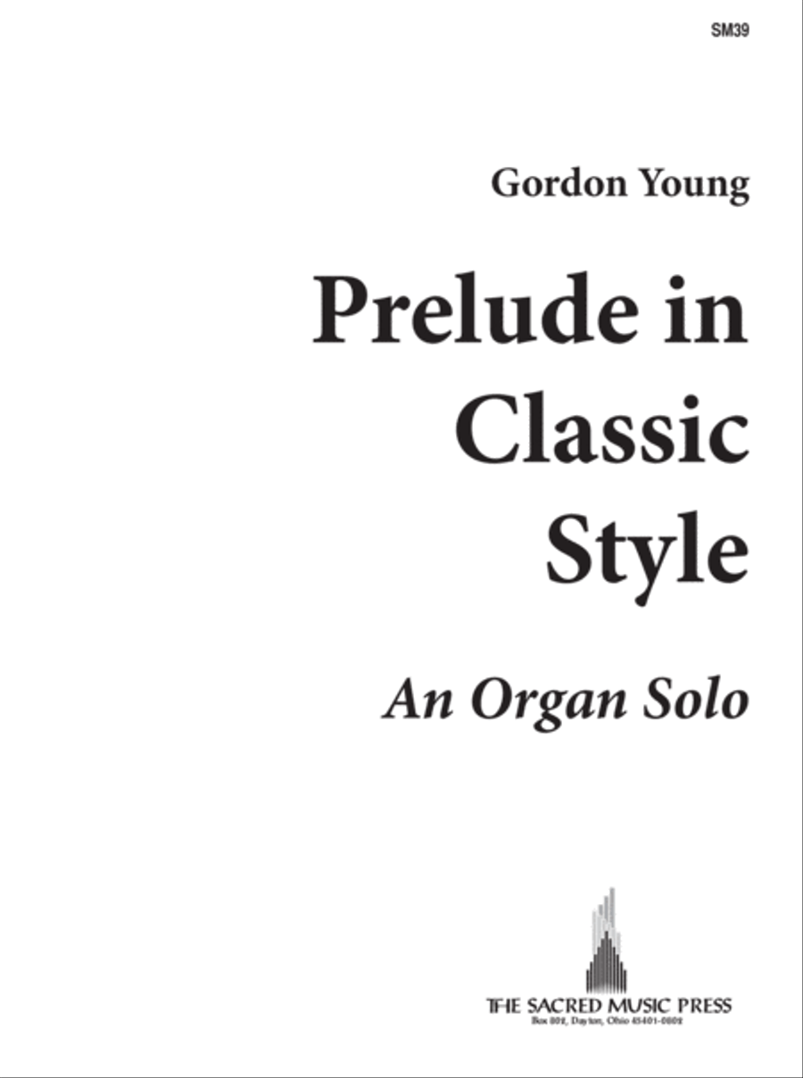 Prelude in Classic Style Organ scores gallery preview page 1