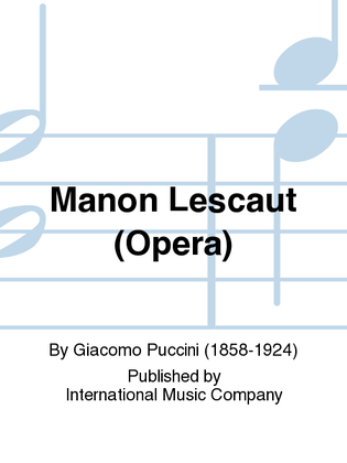 Book cover for Manon Lescaut. Opera.