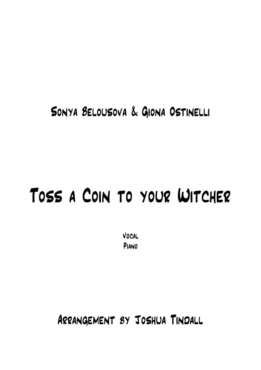 Toss A Coin To Your Witcher Piano, Vocal, Guitar scores gallery preview page 1