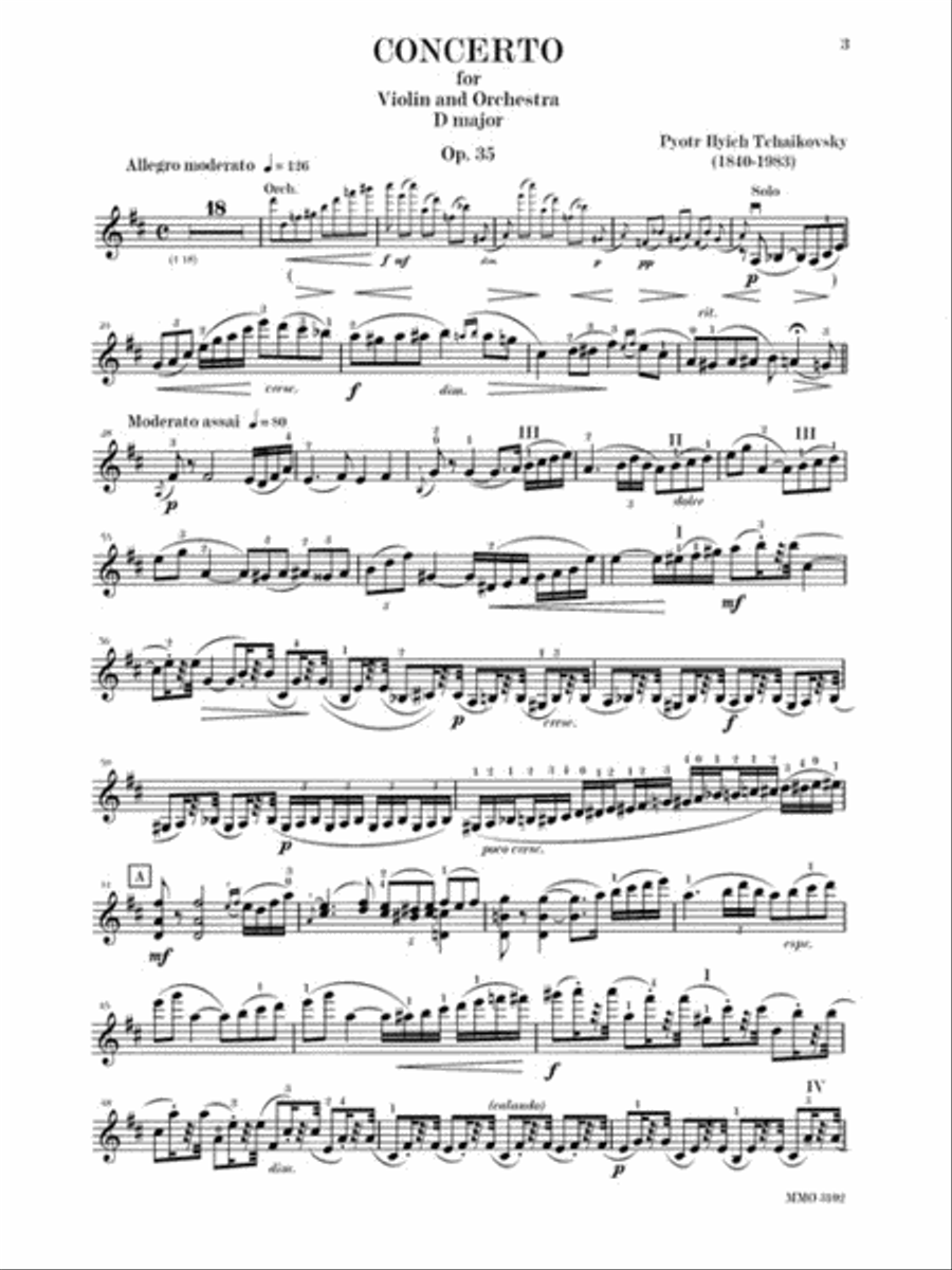 Tchaikovsky – Violin Concerto in D Major, Op. 35