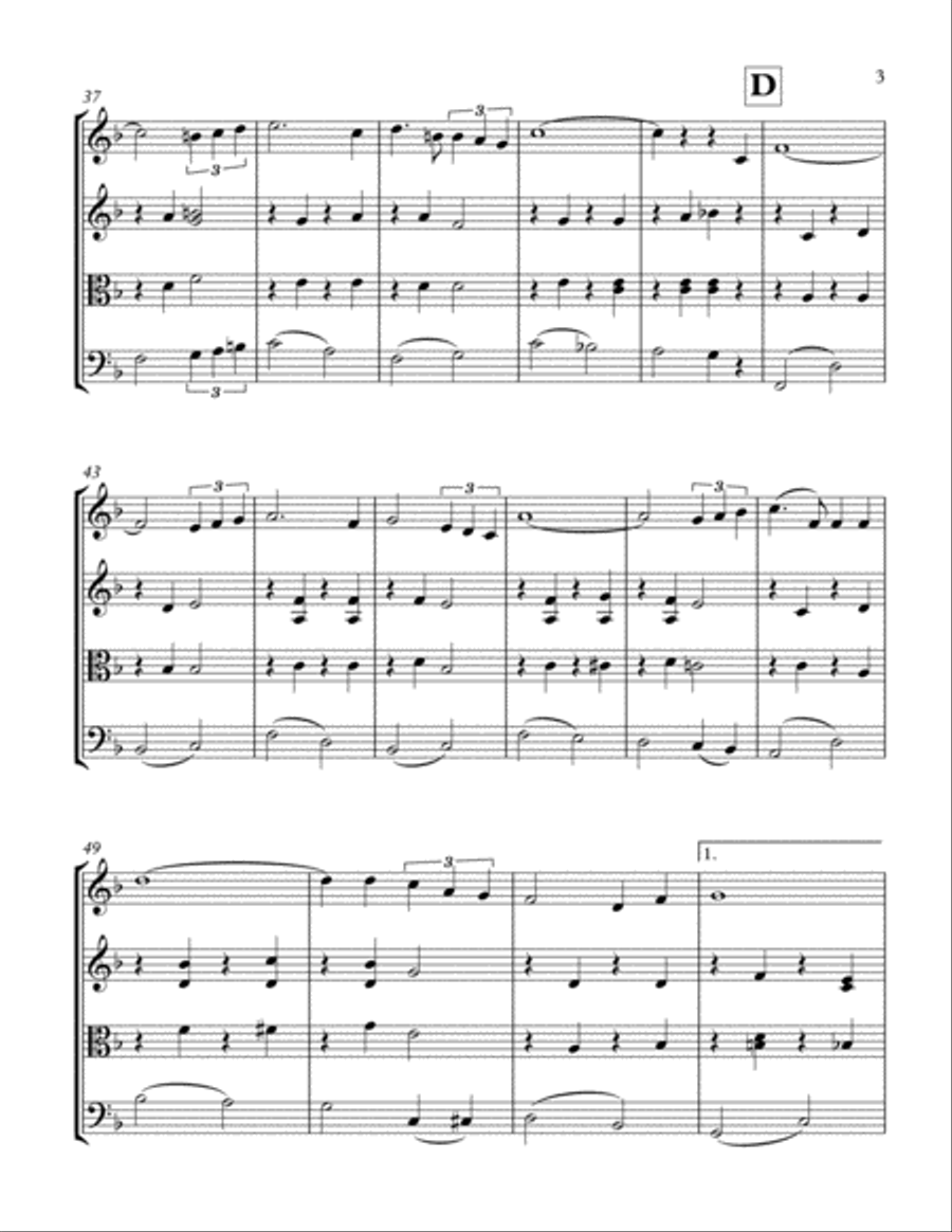 Beyond The Sea String Quartet scores gallery preview page 3
