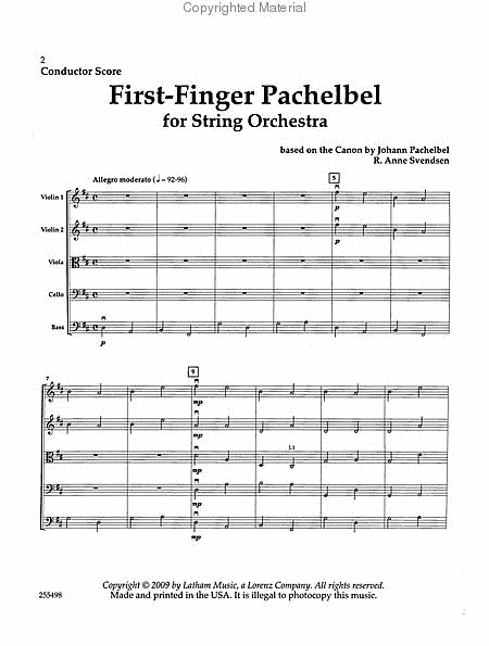 First-Finger Pachelbel for String Orchestra image number null
