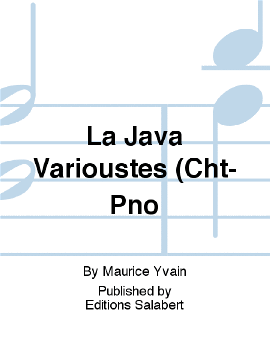 La Java Varioustes (Cht-Pno Voice Solo scores gallery preview page 1