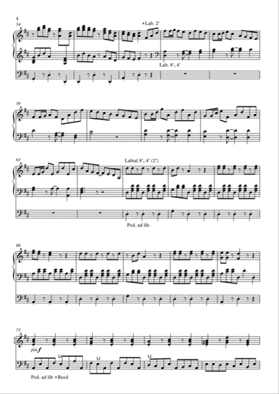 Allegria for Organ