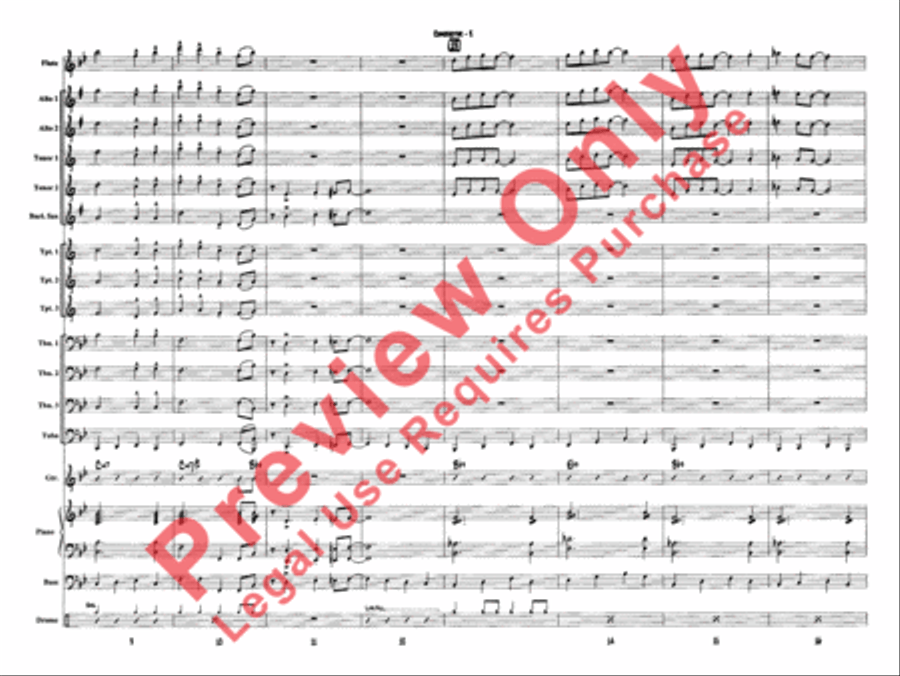 Ben's Blues Jazz Ensemble scores gallery preview page 4