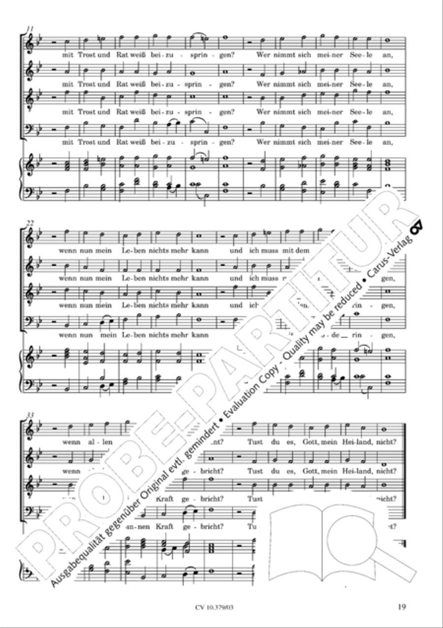 Der Tod Jesu 4-Part scores gallery preview page 20