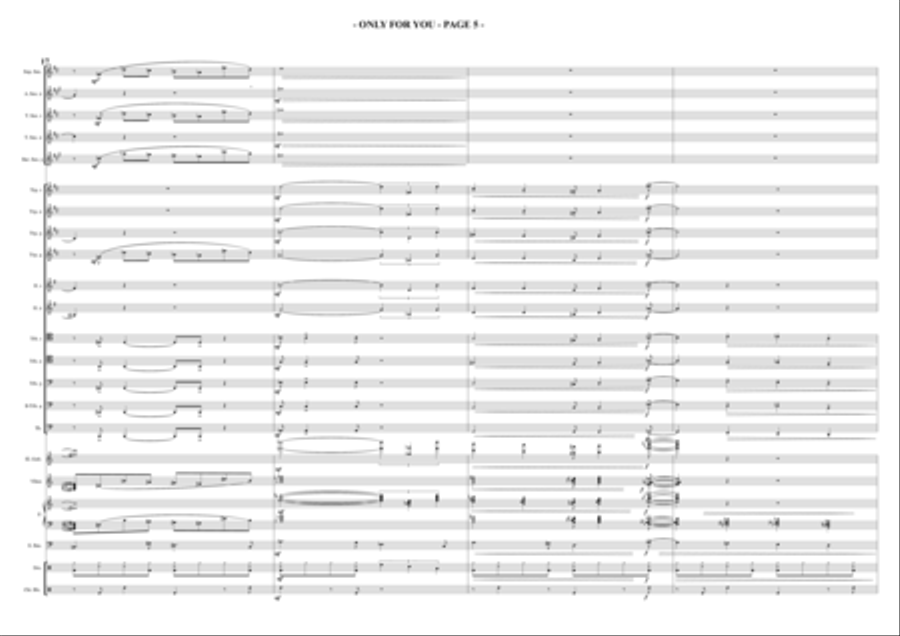 ONLY FOR YOU ONLY FOR YOU Jazz Ensemble scores gallery preview page 5