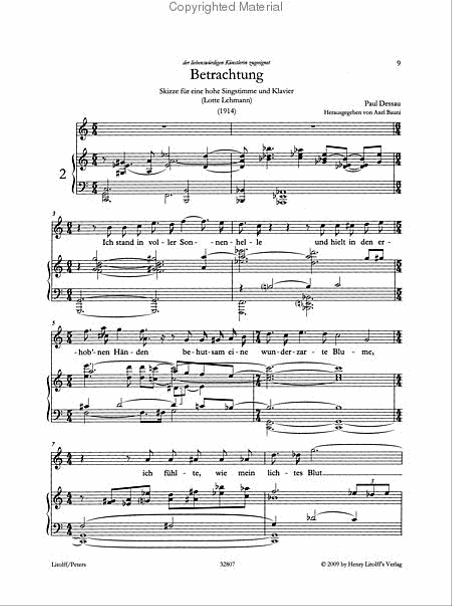 Posthumously-published Songs Voice Solo scores gallery preview page 3