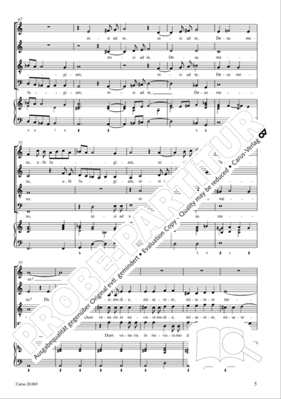 Heu mihi, Domine 4-Part scores gallery preview page 6