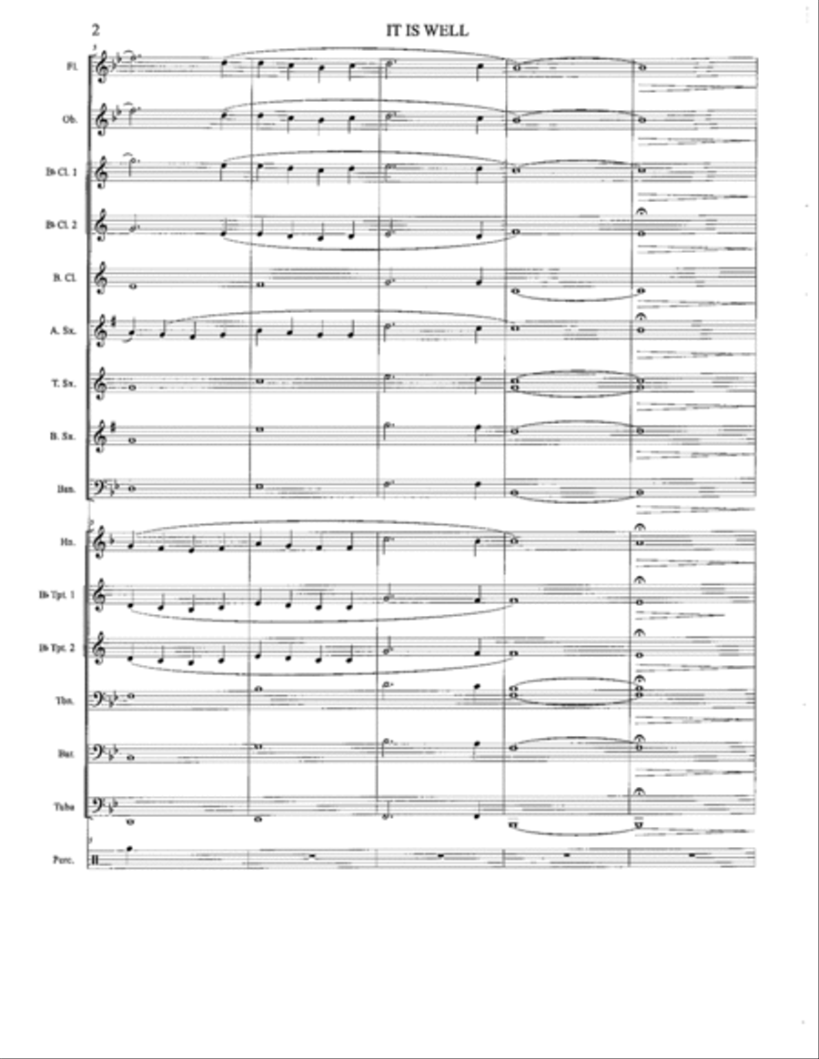 IT IS WELL Concert Band scores gallery preview page 2