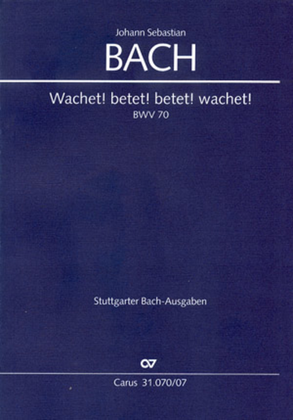 Book cover for Watch now, praying, praying, watch now (Wachet! betet! betet! wachet!)