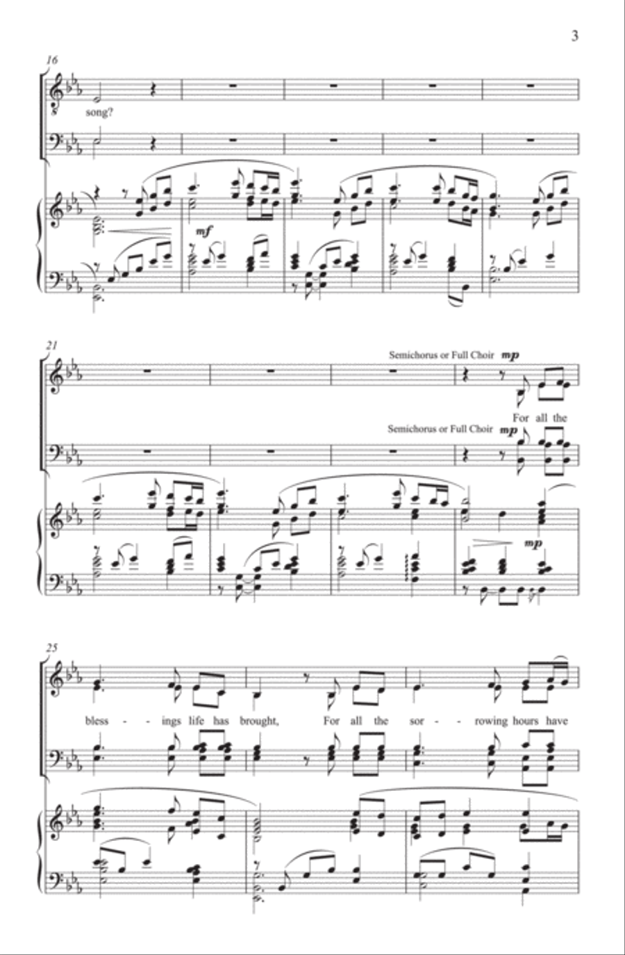 Thou gracious God, whose mercy lends SATBarB scores gallery preview page 2